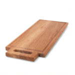 EK-233HSO | Bräda i ek med handtag och spår, oljad – 380x210x21mm