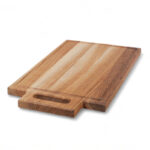 EK-244HSO | Bräda i ek med handtag och spår, oljad – 400x300x21mm